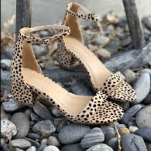 Cityclassified Shoes | City Classified Animal Print Block Heel Sandals 9 | Poshmark